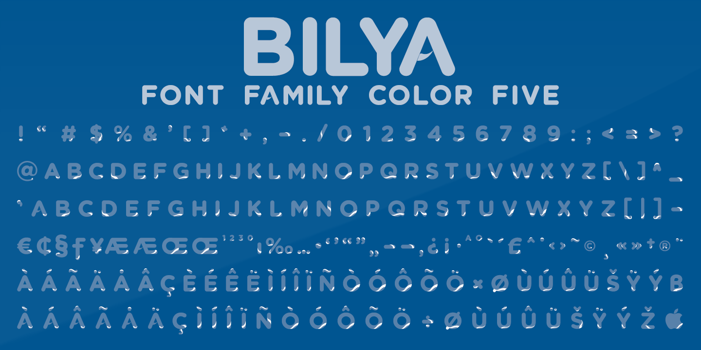 Example font Bilya Layered #4